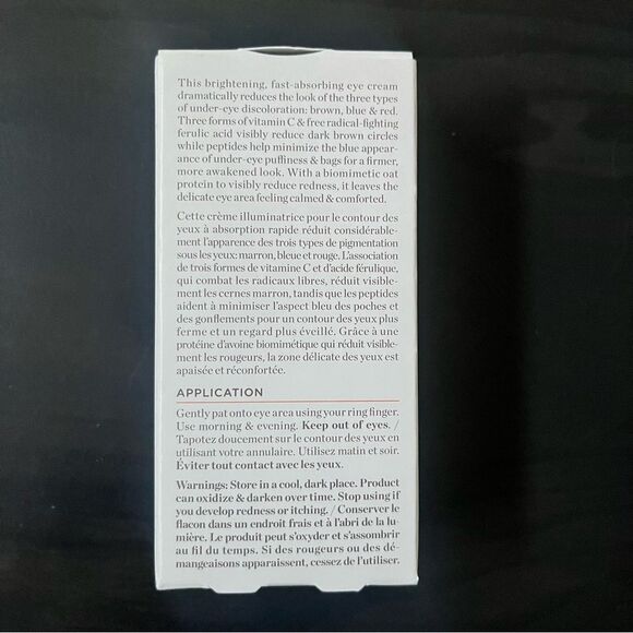 New Perricone MD Vitamin C Ester CCC+ Ferulic Brightening Under-Eye Cream 0.5 oz - Picture 3 of 7